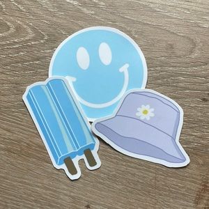 blue vsco sticker pack